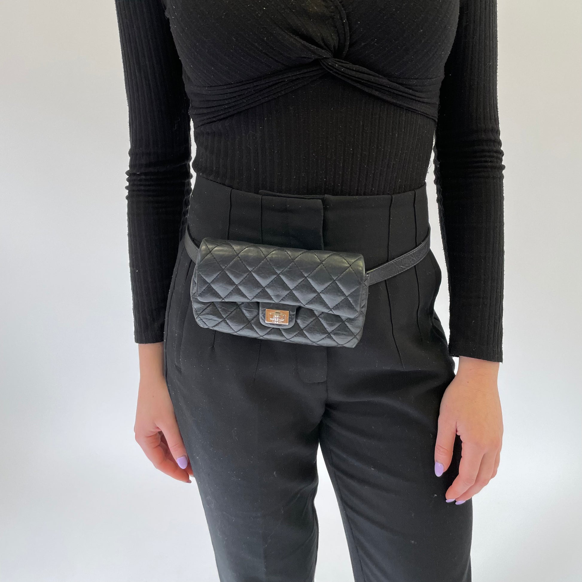 Chanel Black Calf Leather Staff Issue Belt Bag – Designer Exchange Ltd