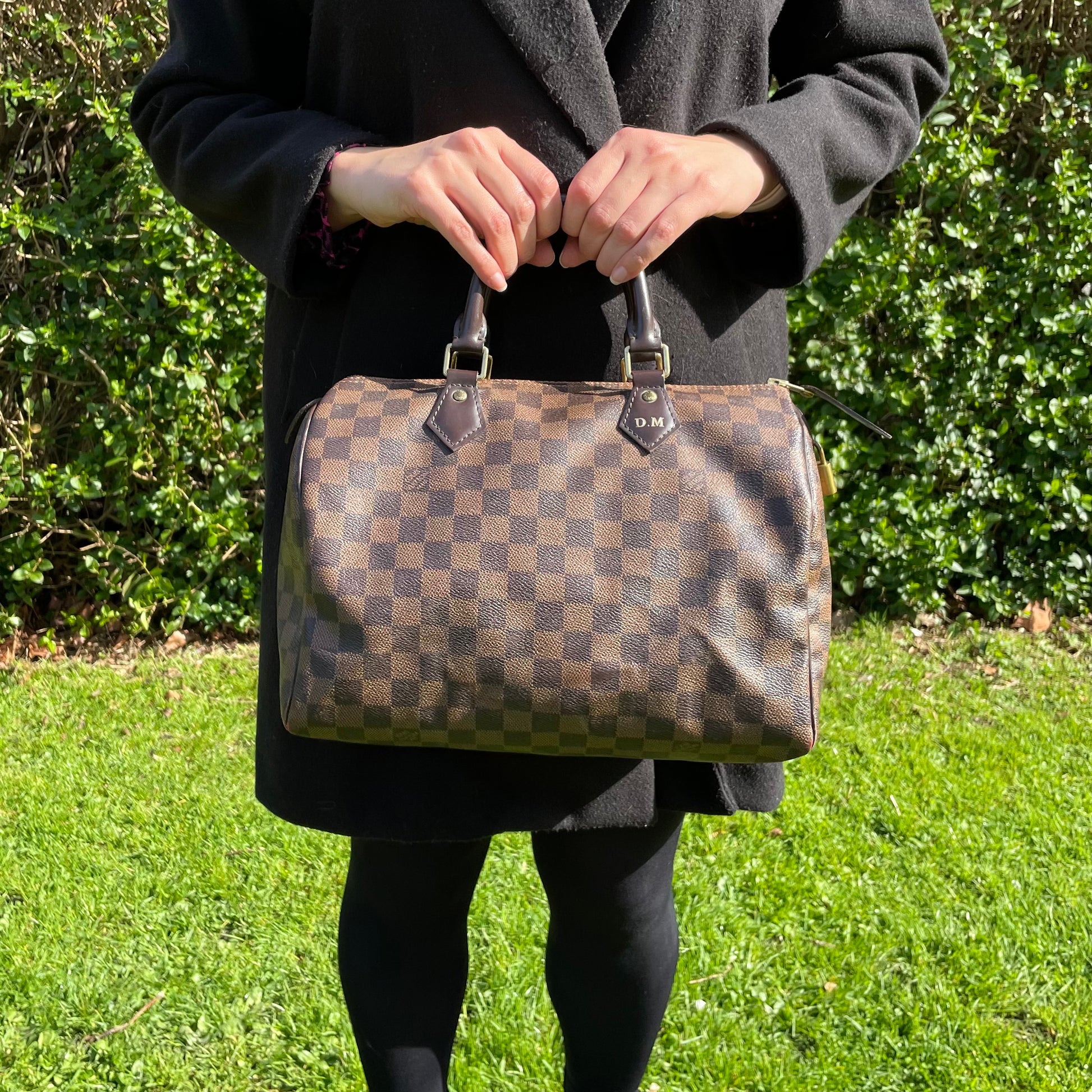 Louis Vuitton Speedy 30 Damier Ebene AA0196 Hotstamped DM