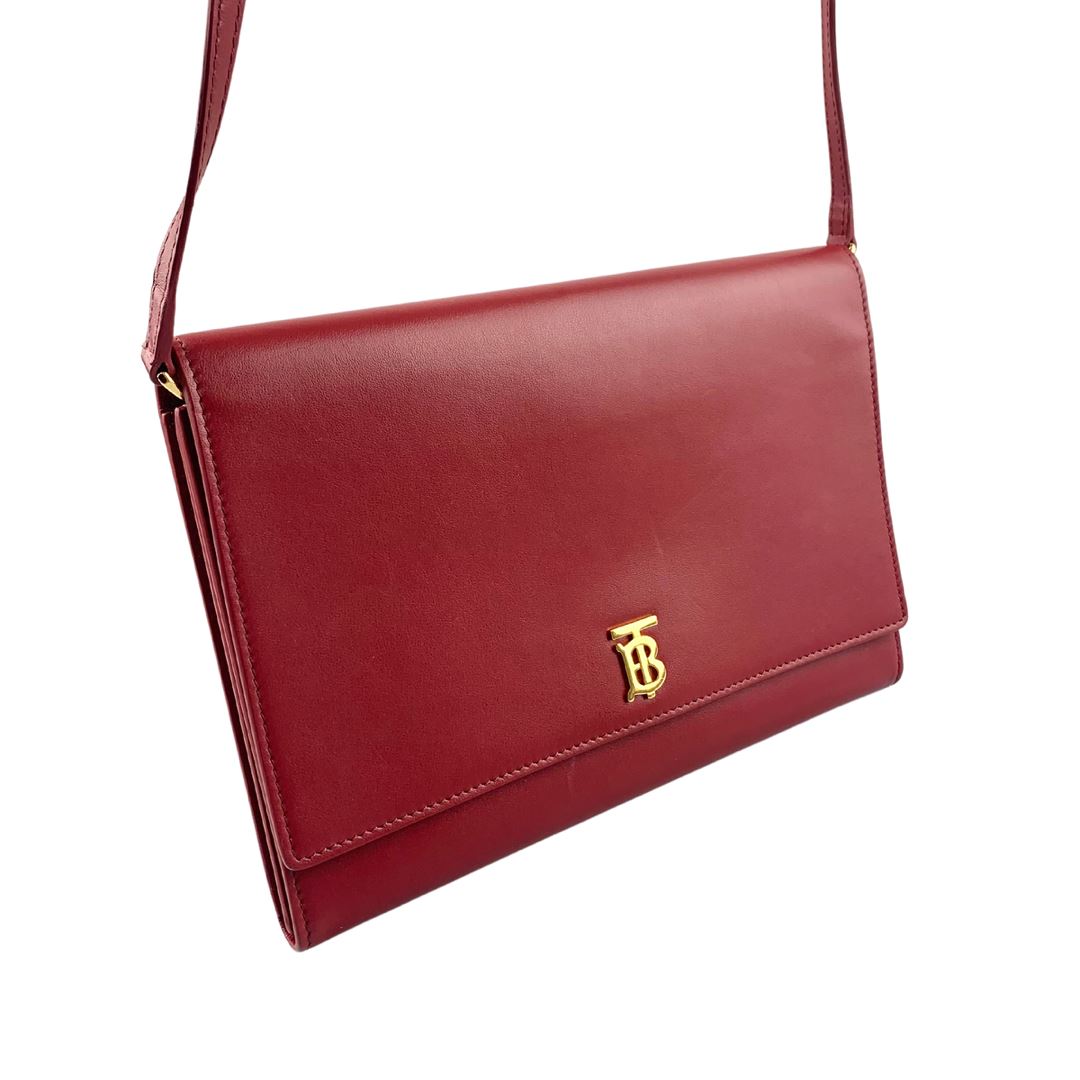 Burberry Red Paxton Crossbody Bag with TB Monogram Bags Burberry 