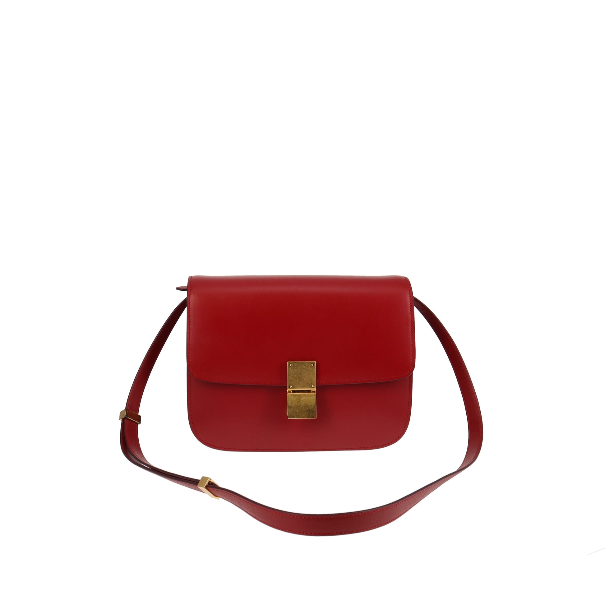 tryllekunstner Se insekter billede Celine Medium Classic Bag In Box Calfskin Red GH – Designer Exchange Ltd